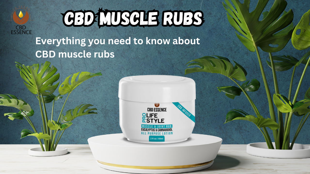 CBD muscle rubs