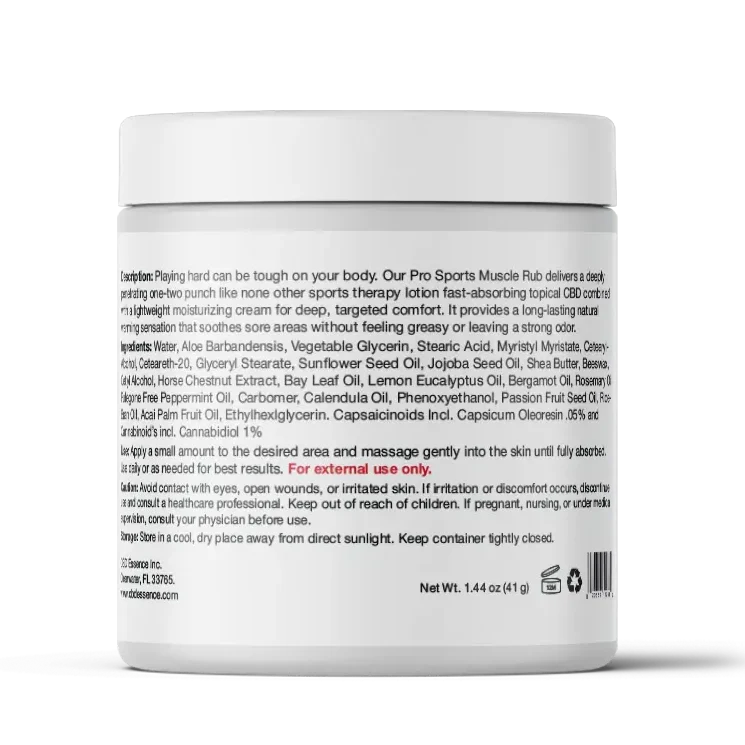 CBD Muscle & Joint Rub 600mg | Fast-Absorbing CBD Topical Relief - Image 2