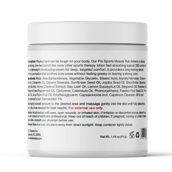 Full Spectrum CBD Muscle Rub – Fast-Absorbing Relief Cream by CBD Essence - Image 2